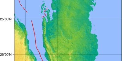 Karte von Katar Geographie