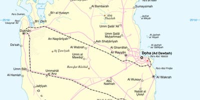 Qatar Straße route anzeigen